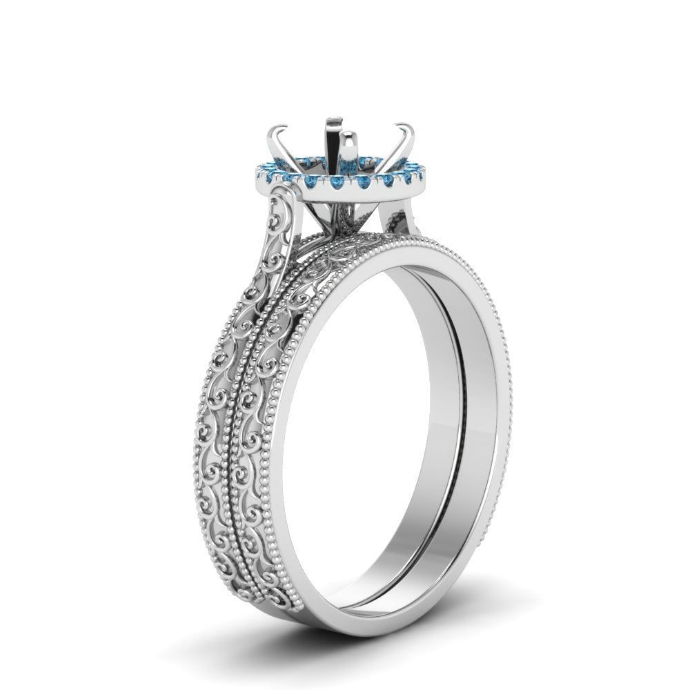 hand-engraved-semi-mount-halo-diamond-wedding-ring-set-with-blue-topaz-in-white-gold-FD8588ROSMGICBLTOANGLE2-NL-WG?v=1757666482