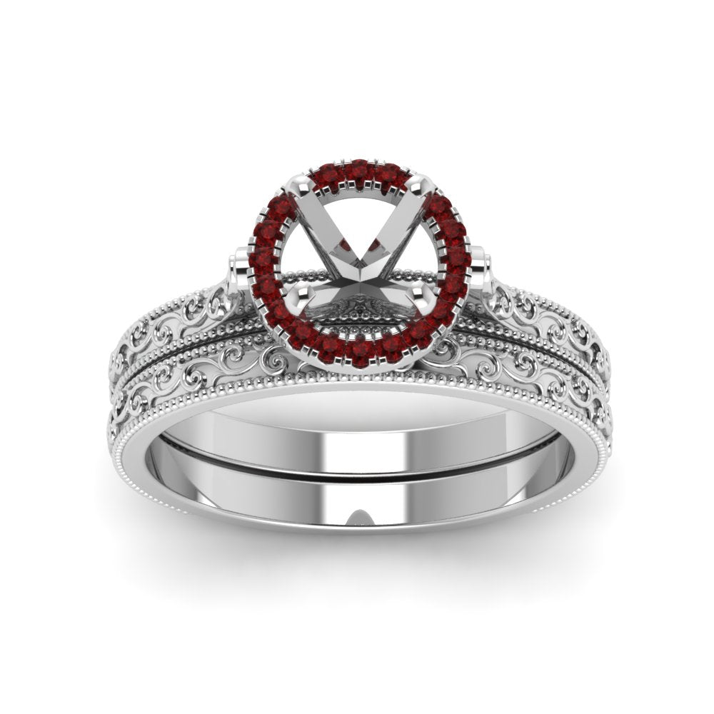 hand-engraved-semi-mount-halo-diamond-wedding-ring-set-with-ruby-in-white-gold-FD8588ROSMGRUDRANGLE5-NL-WG?v=1757666482
