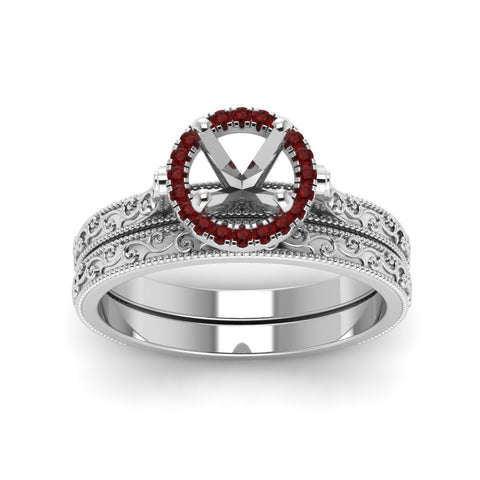 hand-engraved-semi-mount-halo-diamond-wedding-ring-set-with-ruby-in-white-gold-FD8588ROSMGRUDRANGLE5-NL-WG?v=1757666482