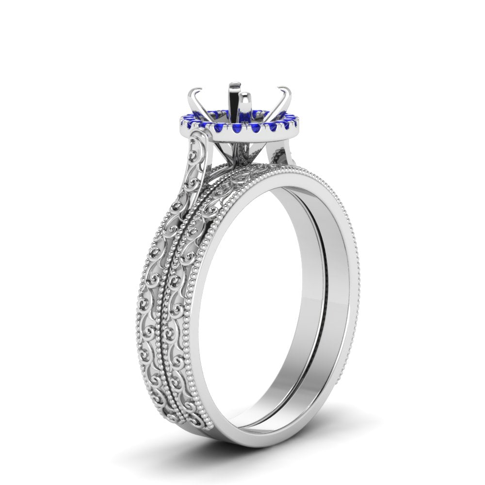 hand-engraved-semi-mount-halo-diamond-wedding-ring-set-with-sapphire-in-white-gold-FD8588ROSMGSABLANGLE2-NL-WG?v=1757666482