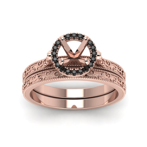 hand-engraved-semi-mount-halo-wedding-ring-set-with-black-diamond-in-rose-gold-FD8588ROSMGBLACKANGLE5-NL-RG?v=1757666482