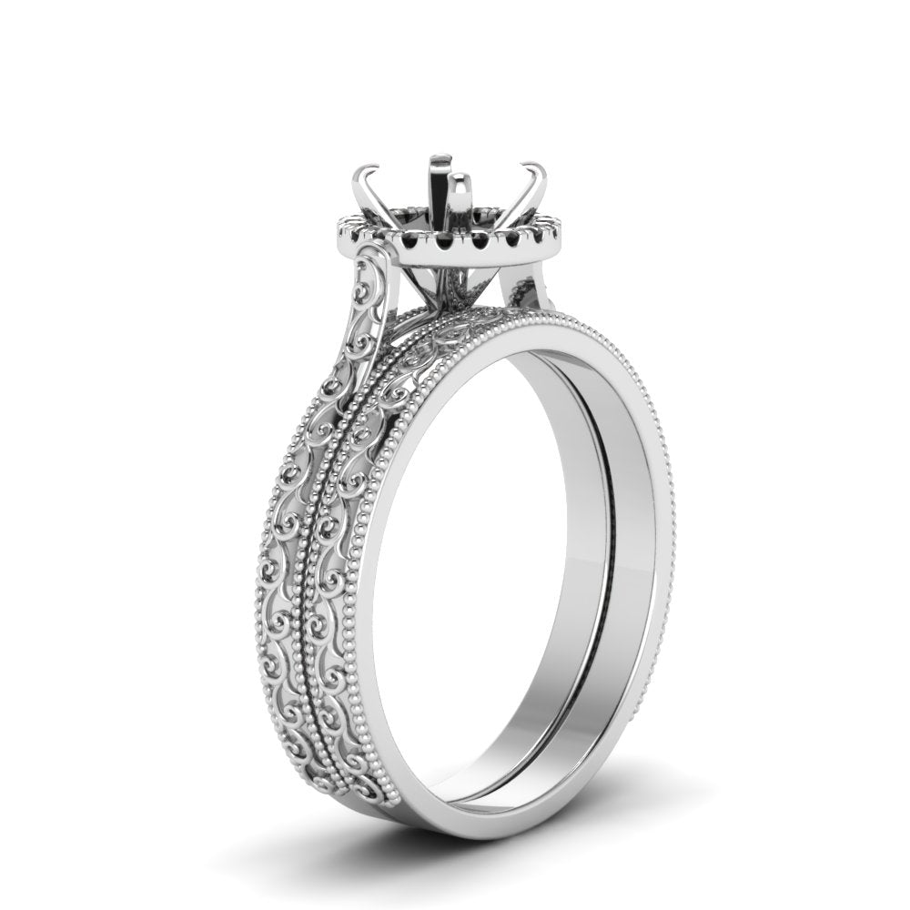 hand-engraved-semi-mount-halo-wedding-ring-set-with-black-diamond-in-white-gold-FD8588ROSMGBLACKANGLE2-NL-WG?v=1757666482