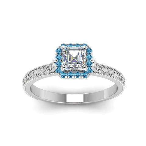 hand-engraved-vintage-asscher-diamond-engagement-ring-with-blue-topaz-halo-in-white-gold-FD8588ASRGICBLTOANGLE5-NL-WG?v=1757678067