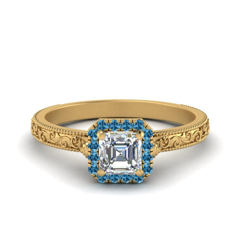 hand-engraved-vintage-asscher-diamond-engagement-ring-with-blue-topaz-halo-in-yellow-gold-FD8588ASRGICBLTO-NL-YG?v=1757678067