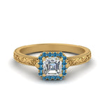 Load image into Gallery viewer, hand-engraved-vintage-asscher-diamond-engagement-ring-with-blue-topaz-halo-in-yellow-gold-FD8588ASRGICBLTO-NL-YG_e4e10fab-9e41-47d3-95a9-6dea6431c5f9?v=1757589527

