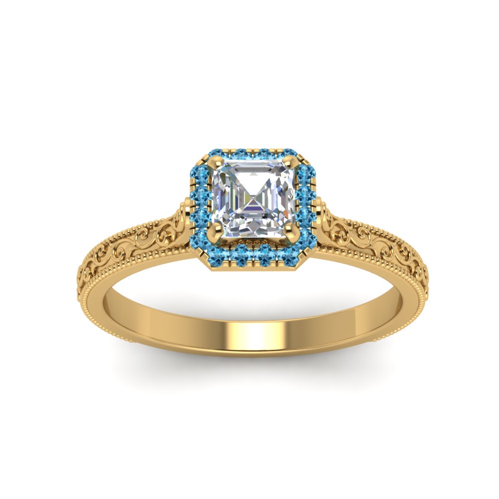 hand-engraved-vintage-asscher-diamond-engagement-ring-with-blue-topaz-halo-in-yellow-gold-FD8588ASRGICBLTOANGLE5-NL-YG?v=1757678067