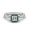 Thumbnail 45 - hand-engraved-vintage-asscher-diamond-engagement-ring-with-emerald-halo-in-white-gold-FD8588ASRGEMGR-NL-WG?v=1757678067