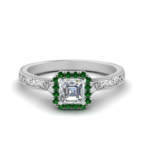 hand-engraved-vintage-asscher-diamond-engagement-ring-with-emerald-halo-in-white-gold-FD8588ASRGEMGR-NL-WG?v=1757678067
