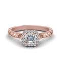 Thumbnail 9 - hand-engraved-vintage-asscher-diamond-engagement-ring-with-halo-in-rose-gold-FD8588ASR-NL-RG?v=1757588472