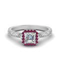 Thumbnail 25 - hand-engraved-vintage-asscher-diamond-engagement-ring-with-pink-sapphire-halo-in-white-gold-FD8588ASRGSADRPI-NL-WG?v=1757588472
