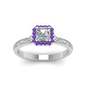Thumbnail 85 - hand-engraved-vintage-asscher-diamond-engagement-ring-with-purple-topaz-halo-in-white-gold-FD8588ASRGVITOANGLE5-NL-WG?v=1757678067