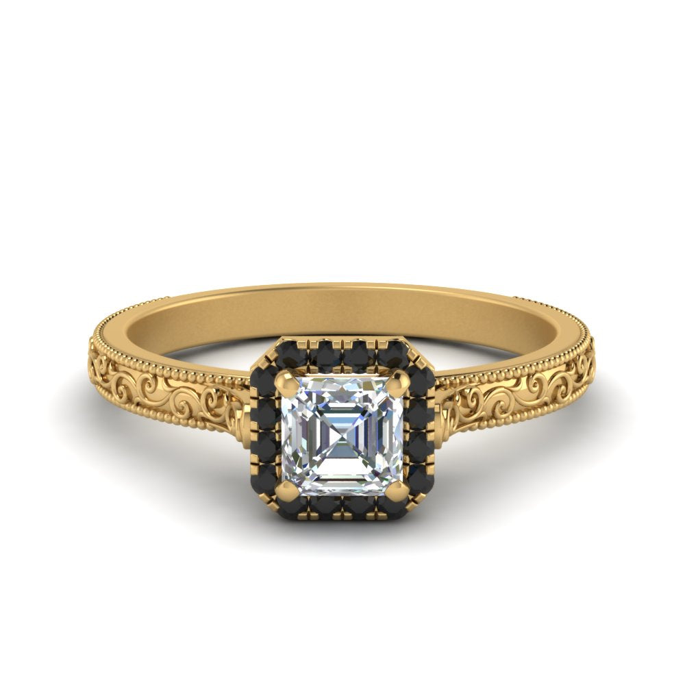 hand-engraved-vintage-asscher-engagement-ring-with-black-diamond-halo-in-yellow-gold-FD8588ASRGBLACK-NL-YG?v=1757678067