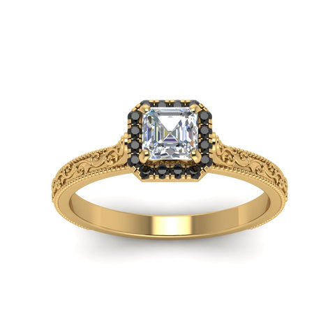 hand-engraved-vintage-asscher-engagement-ring-with-black-diamond-halo-in-yellow-gold-FD8588ASRGBLACKANGLE5-NL-YG?v=1757678067