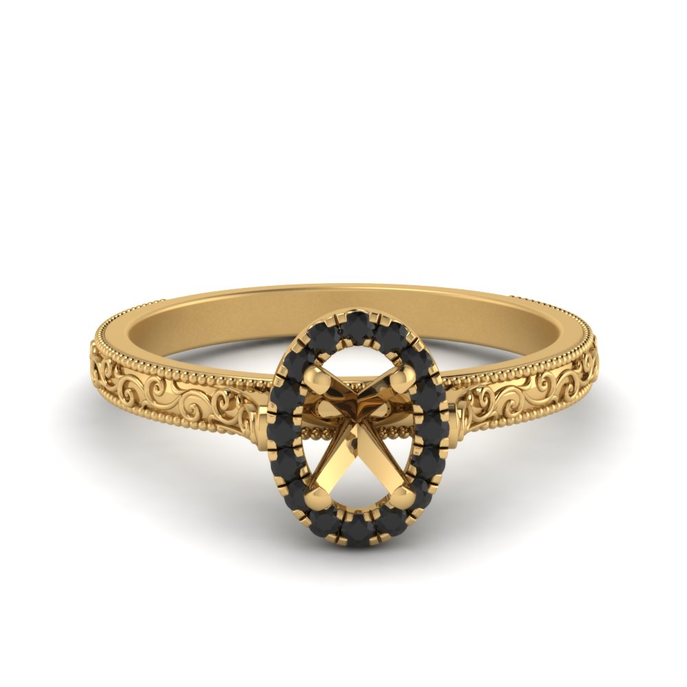 hand-engraved-vintage-semi-mount-engagement-ring-with-black-diamond-halo-in-yellow-gold-FD8588SMRGBLACK-NL-YG?v=1757589037