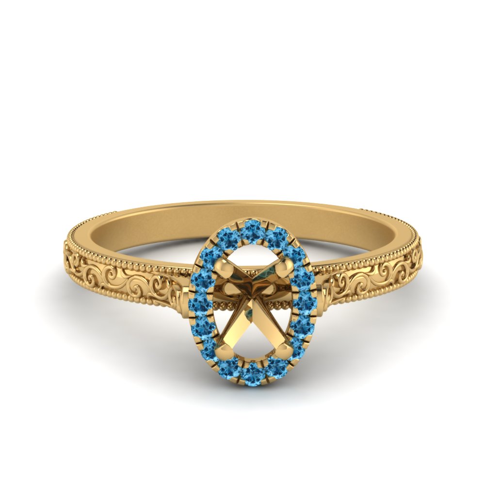 hand-engraved-vintage-semi-mount-engagement-ring-with-blue-topaz-halo-in-yellow-gold-FD8588SMRGICBLTO-NL-YG?v=1757589034