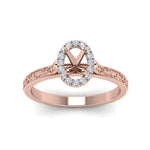 Load image into Gallery viewer, hand-engraved-vintage-semi-mount-engagement-ring-with-halo-in-rose-gold-FD8588SMRANGLE5-NL-RG?v=1757589033
