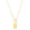 Load image into Gallery viewer, handcrafted-paperclip-charm-necklace-in-fdrc11051-nl-yg
