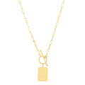 Thumbnail 2 - handcrafted-paperclip-charm-necklace-in-fdrc11051-nl-yg