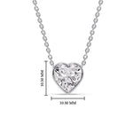Load image into Gallery viewer, Solitaire Bezel Heart Shape Pendant
