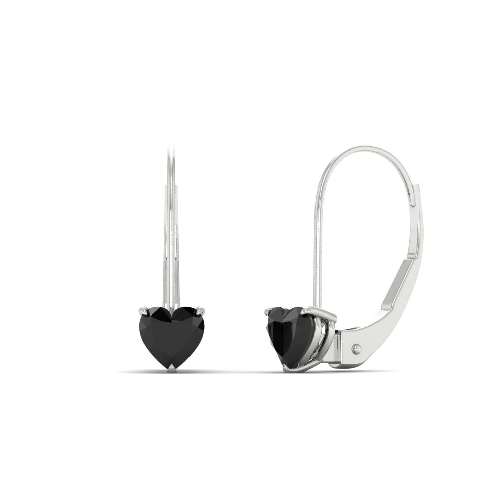 heart-black-diamond-solitaire-earrings-1-carat-leverback-in-white-gold-FD-EAR9225HTGBLACK-1.00 CT-NL-WG