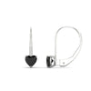 Load image into Gallery viewer, heart-black-diamond-solitaire-earrings-1-carat-leverback-in-white-gold-FD-EAR9225HTGBLACK-1.00 CT-NL-WG