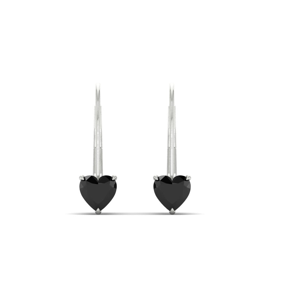 heart-black-diamond-solitaire-earrings-1-carat-leverback-in-white-gold-FD-EAR9225HTGBLACK-1.00 CT-NL-WG