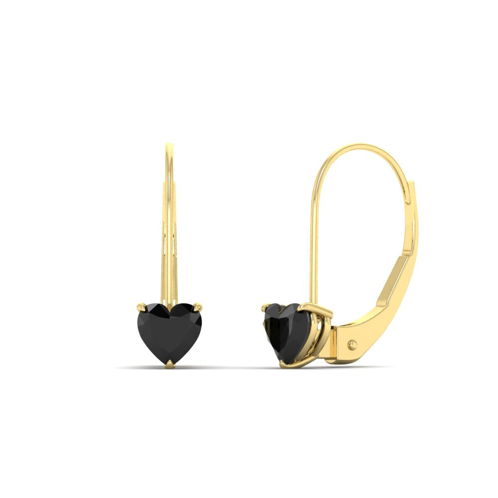 heart-black-diamond-solitaire-earrings-1-carat-leverback-in-yellow-gold-FD-EAR9225HTGBLACK-1.00 CT-NL-YG