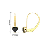 Load image into Gallery viewer, heart-black-diamond-solitaire-earrings-1-carat-leverback-in-yellow-gold-FD-EAR9225HTGBLACK-1.00 CT-NL-YG
