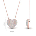 Thumbnail 13 - heart-cluster-diamond-pendant-in-rose-gold-FDPD10805ANGLE2-NL-RG-HW