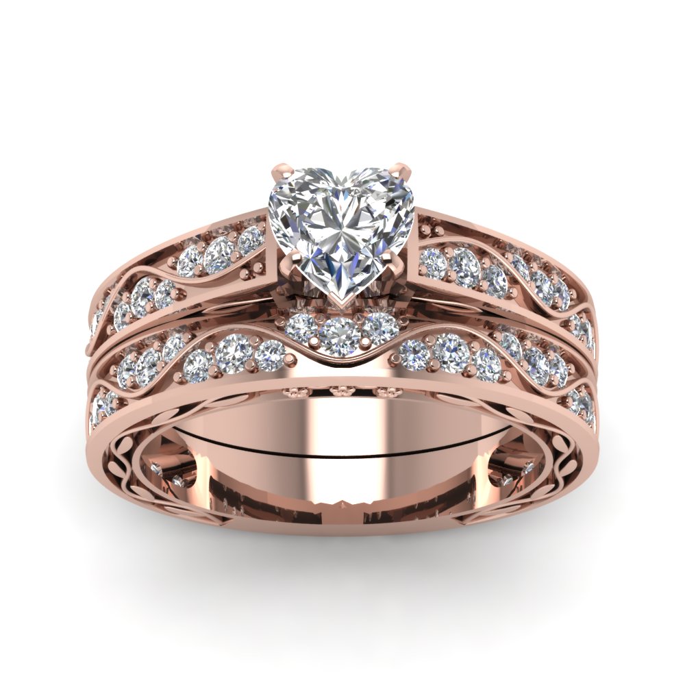heart-cut-antique-filigree-wedding-ring-set-in-rose-gold-FDENS3543HTANGLE5-NL-RG