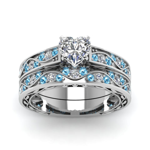 heart-cut-antique-filigree-wedding-ring-set-with-ice-blue-topaz-in-white-gold-FDENS3543HTGICBLTOANGLE5-NL-WG