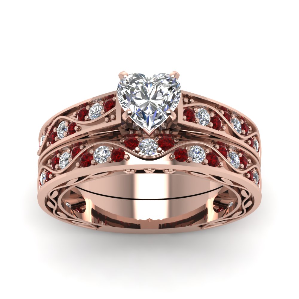 heart-cut-antique-filigree-wedding-ring-set-with-ruby-in-rose-gold-FDENS3543HTGRUDRANGLE5-NL-RG
