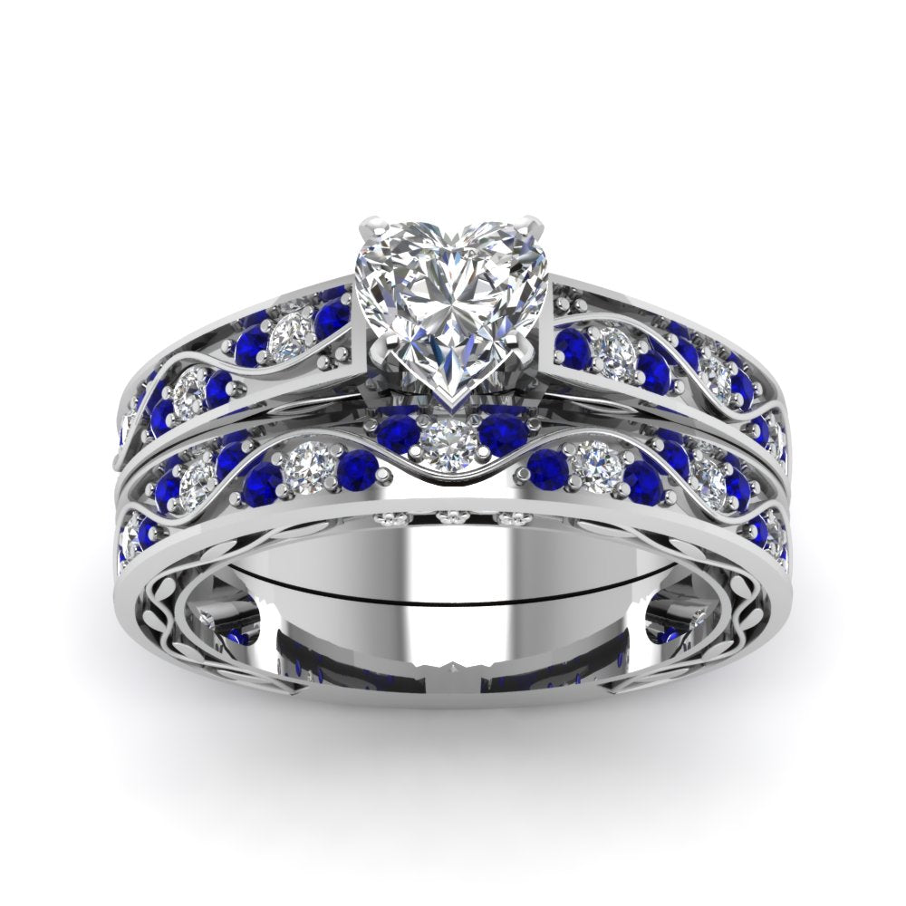 heart-cut-antique-filigree-wedding-ring-set-with-sapphire-in-white-gold-FDENS3543HTGSABLANGLE5-NL-WG