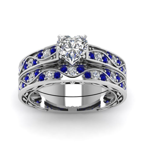 heart-cut-antique-filigree-wedding-ring-set-with-sapphire-in-white-gold-FDENS3543HTGSABLANGLE5-NL-WG