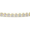 Thumbnail 9 - heart-cut-diamond-bezel-tennis-bracelet-in-yellow-gold-fdbrc10581htangle2-4-40-ct-nl-yg