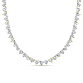 Heart Shaped Exclusive Tennis Necklace