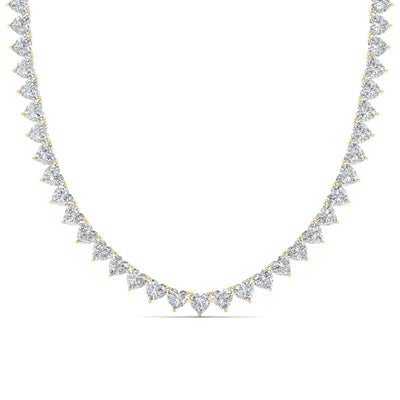 Heart Shaped Exclusive Tennis Necklace