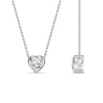 Load image into Gallery viewer, Solitaire Bezel Heart Shape Pendant

