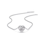 Load image into Gallery viewer, Solitaire Bezel Heart Shape Pendant
