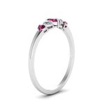 Load image into Gallery viewer, heart-diamond-graduated-5-stone-pink-sapphire-wedding-ring-in-white-gold-FD8898GSADRPI-NL-WG
