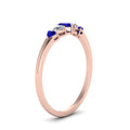 Thumbnail 16 - heart-diamond-graduated-5-stone-sapphire-wedding-ring-in-rose-gold-FD8898GSABL-NL-RG