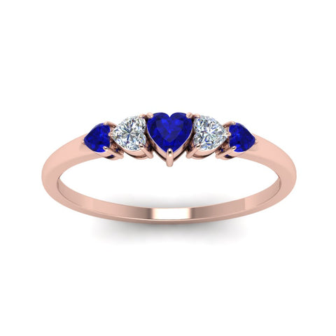 heart-diamond-graduated-5-stone-sapphire-wedding-ring-in-rose-gold-FD8898GSABL-NL-RG