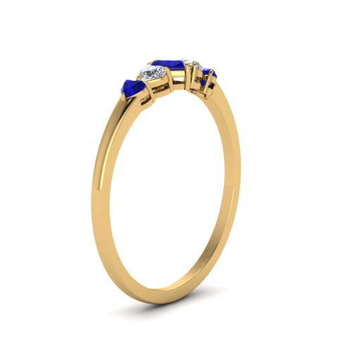 heart-diamond-graduated-5-stone-sapphire-wedding-ring-in-yellow-gold-FD8898GSABL-NL-YG