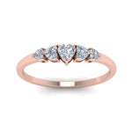 Load image into Gallery viewer, heart-diamond-graduated-5-stone-wedding-ring-in-rose-gold-FD8898-NL-RG
