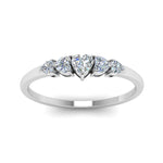 Load image into Gallery viewer, heart-diamond-graduated-5-stone-wedding-ring-in-white-gold-FD8898-NL-WG
