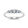 Thumbnail 2 - heart-diamond-graduated-5-stone-wedding-ring-in-white-gold-FD8898-NL-WG