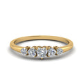 Thumbnail 8 - heart-diamond-graduated-5-stone-wedding-ring-in-yellow-gold-FD8898-NL-YG