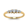 Thumbnail 9 - heart-diamond-graduated-5-stone-wedding-ring-in-yellow-gold-FD8898-NL-YG