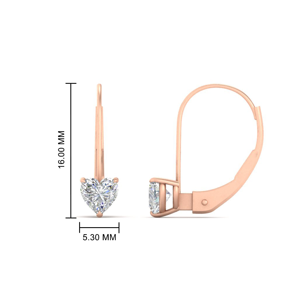 heart-diamond-solitaire-earrings-1-carat-leverback-in-rose-gold-FD-EAR9225HT-1.00 CT-NL-RG