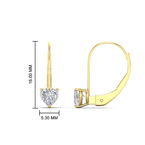 heart-diamond-solitaire-earrings-1-carat-leverback-in-yellow-gold-FD-EAR9225HT-1.00 CT-NL-YG